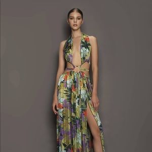 Bronx and Banco Tropics Maxi Dress Gown Large